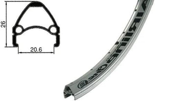 Rodi Cycling Rodi Rim Airline 1 Al 6063 Rodi Rim Airline 1 Alu DV 19-406 36h Sil.