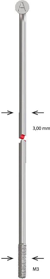 Alpina Speichenspeiche Zink M3x262 mm