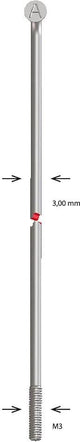 Alpina Speichenspeiche Zink M3x262 mm