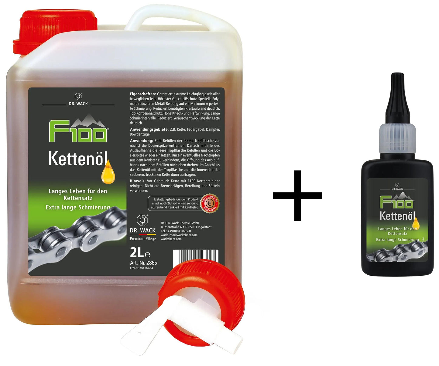 Dr. Wack Chain Oil Dr. Wack F100 2L Can.+50 ml Knochen.+Ventil