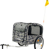 Blauer Vogelfahrradhundwagen
