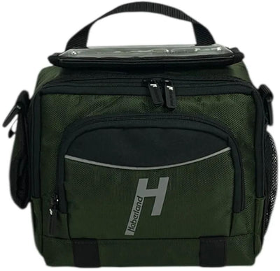 Haberland Lenkertasche Flasche Lenkertaschen Flasche 6l grün schwarz