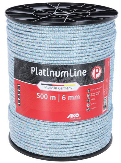 Ako Platinumline Zaunschnur 6 mm 500 m weiß blau