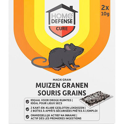 Kb Control HD Mäusekörner Alfachloralose Fertigköder Box 2 Stk m