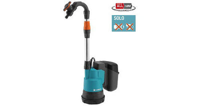 Gardena Akku Regenfasspumpe 20002 18V P4A Set Solo