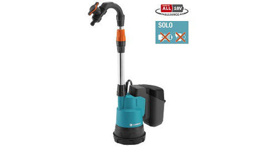Gardena Akku Regenfasspumpe 20002 18V P4A Set Solo