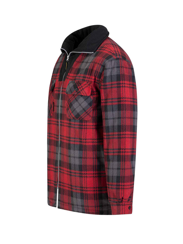 Storvik Produkte Holzfäller-Fleeceweste Stanley Thermo rot schwarz 3XL