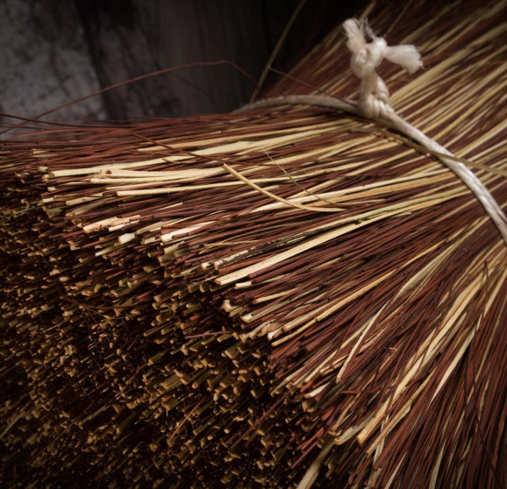 Dachrinnenbesen 28 cm Bahia-Stiele mit Stielhalter FSC 100