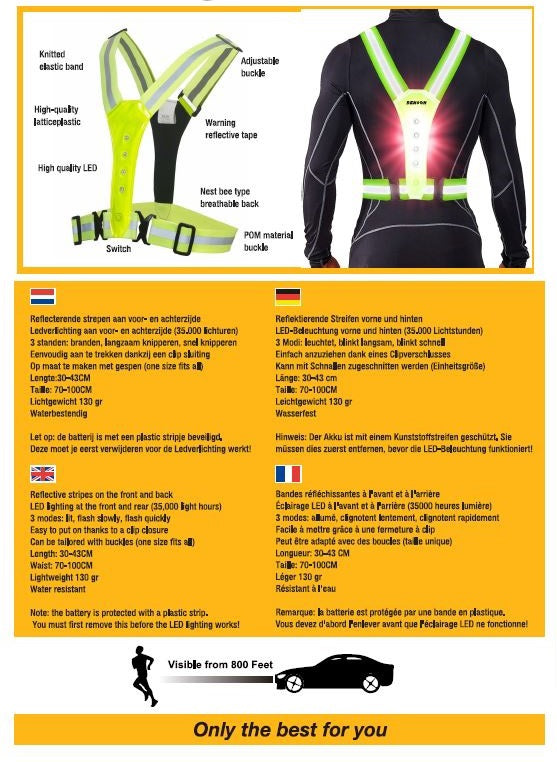 LED laufende Sicherheitsweste,