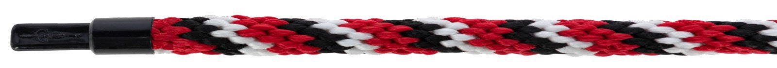 Halfterstrick Mustang Karabinerhaken rot-schwarz-weiß