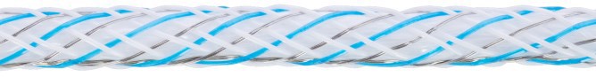 Ako Platinumline Zaunschnur 6 mm 200 m weiß blau