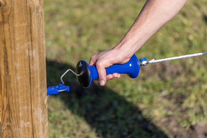 Ako Torgriff Premium Edelstahl blau mit Federbegrenzer