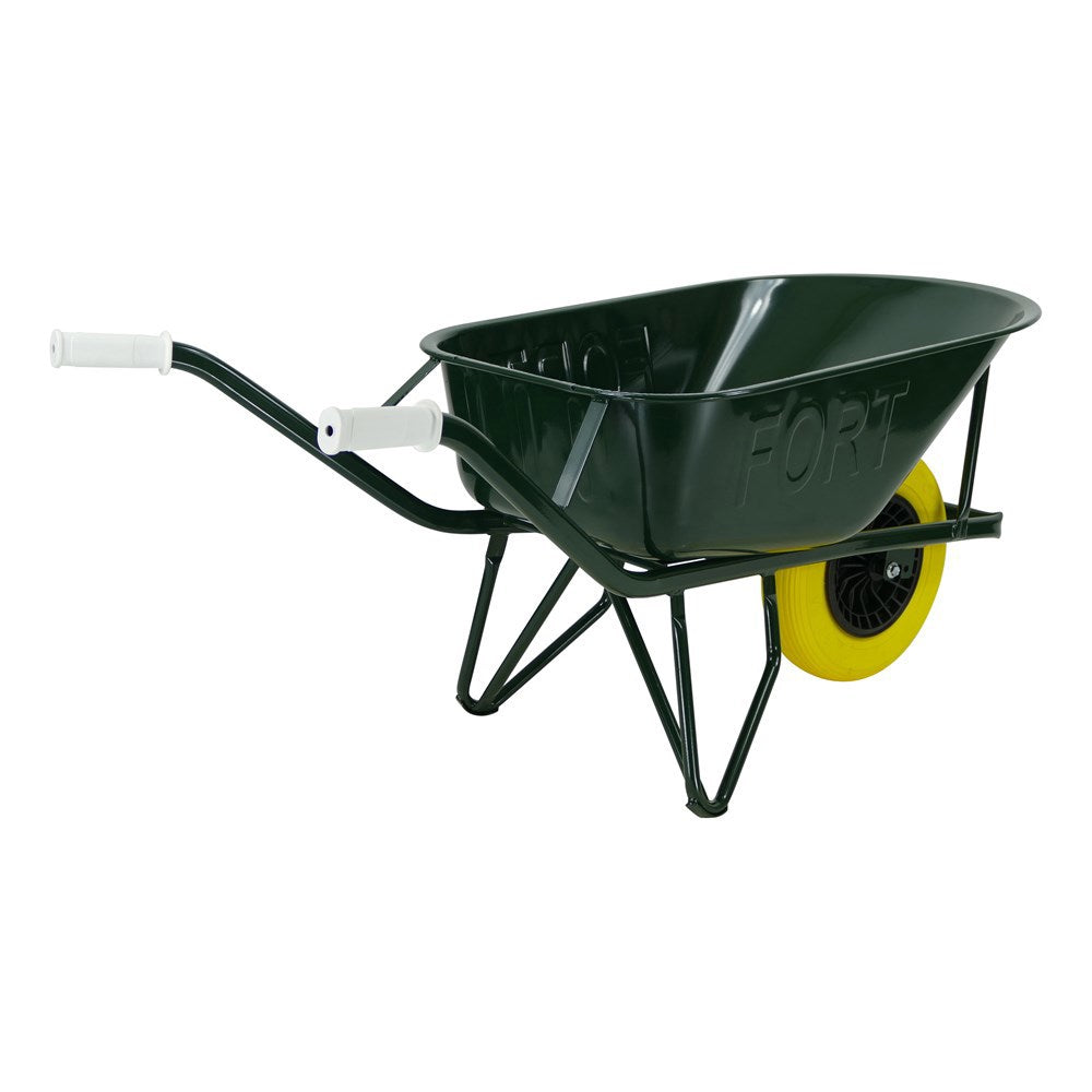 Fort Products Schubkarre 80l, lackiert mit doppelter Bodenplatte und Rad