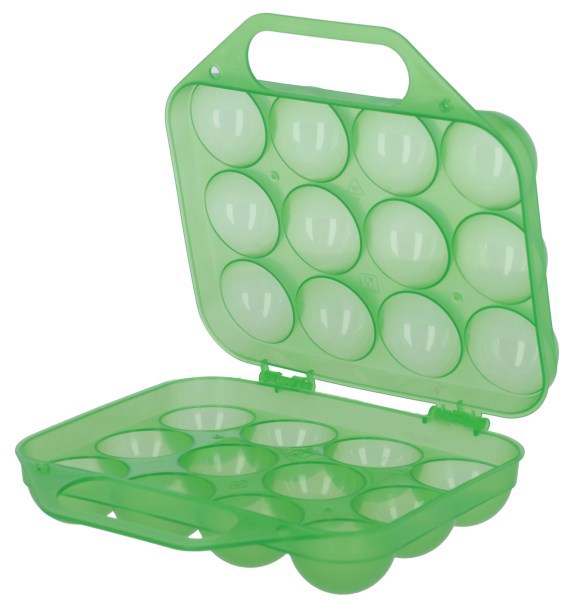 Kerbl Eierhalter aus Kunststoff für 12 Eier, grün