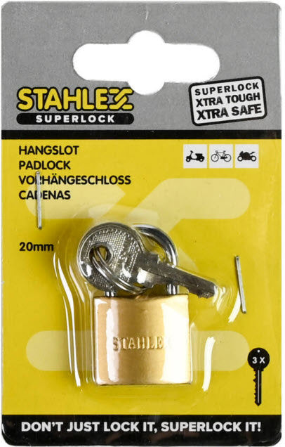 Vorhängeschloss 20 mm Stahlex