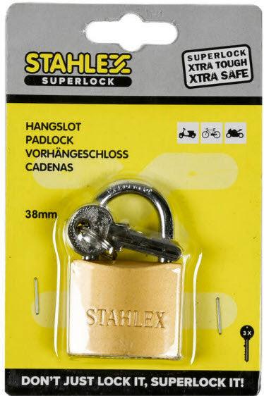 Produkte Vorhängeschloss Superlock 38 mm plus 3 Schlüssel