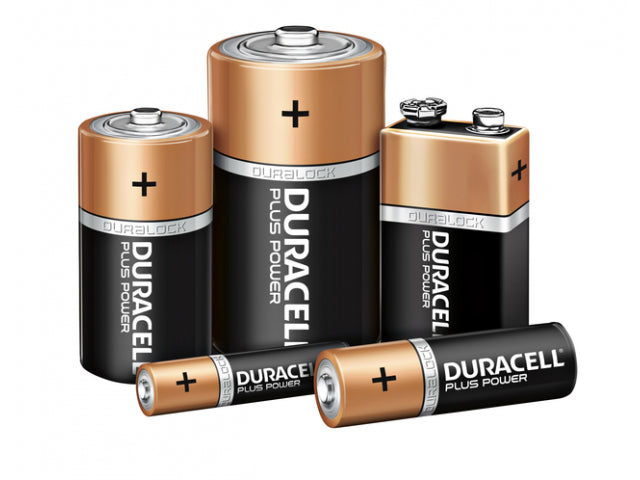 Plus alkalische Batterie AAA pro 4 Stück orange schwarz