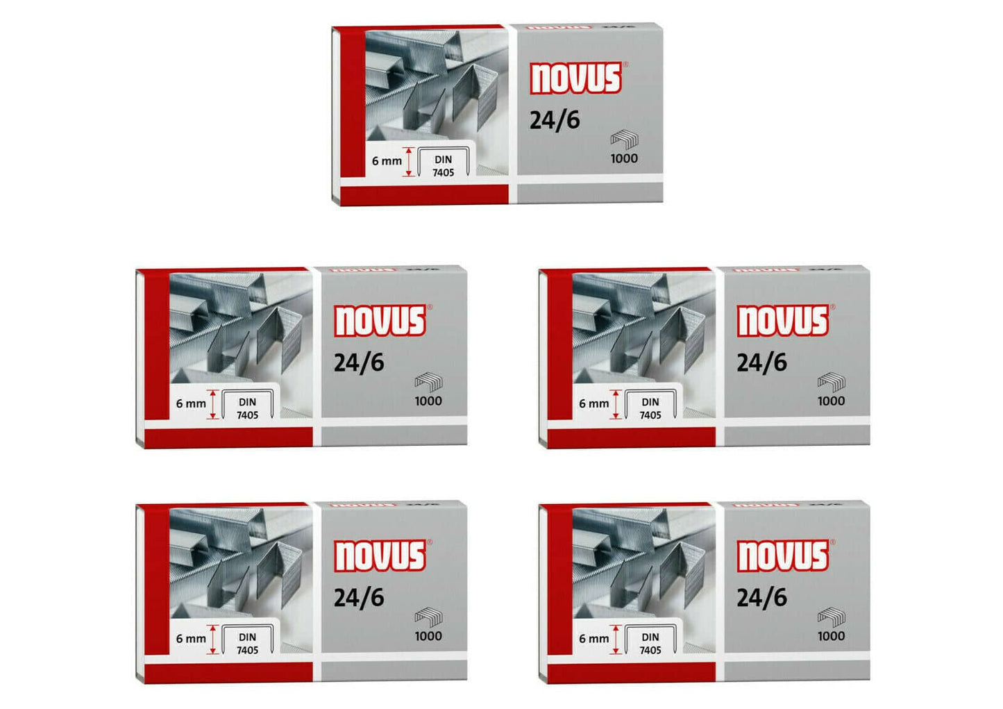 5 Boxen Staples von Novus AFM 24 6