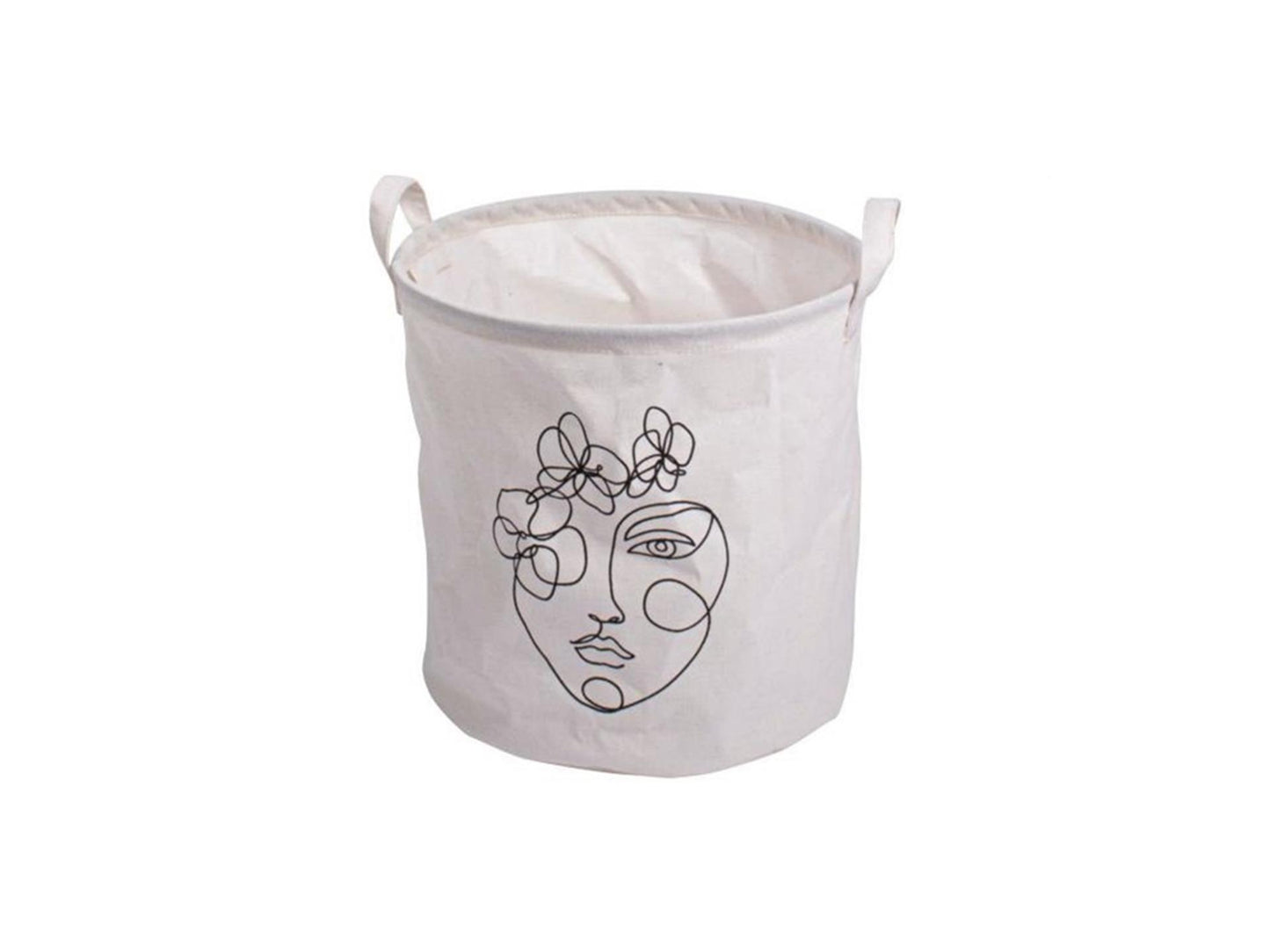 Gusta Aufbewahrungstasche Vorderseite ø30x30cm weiß