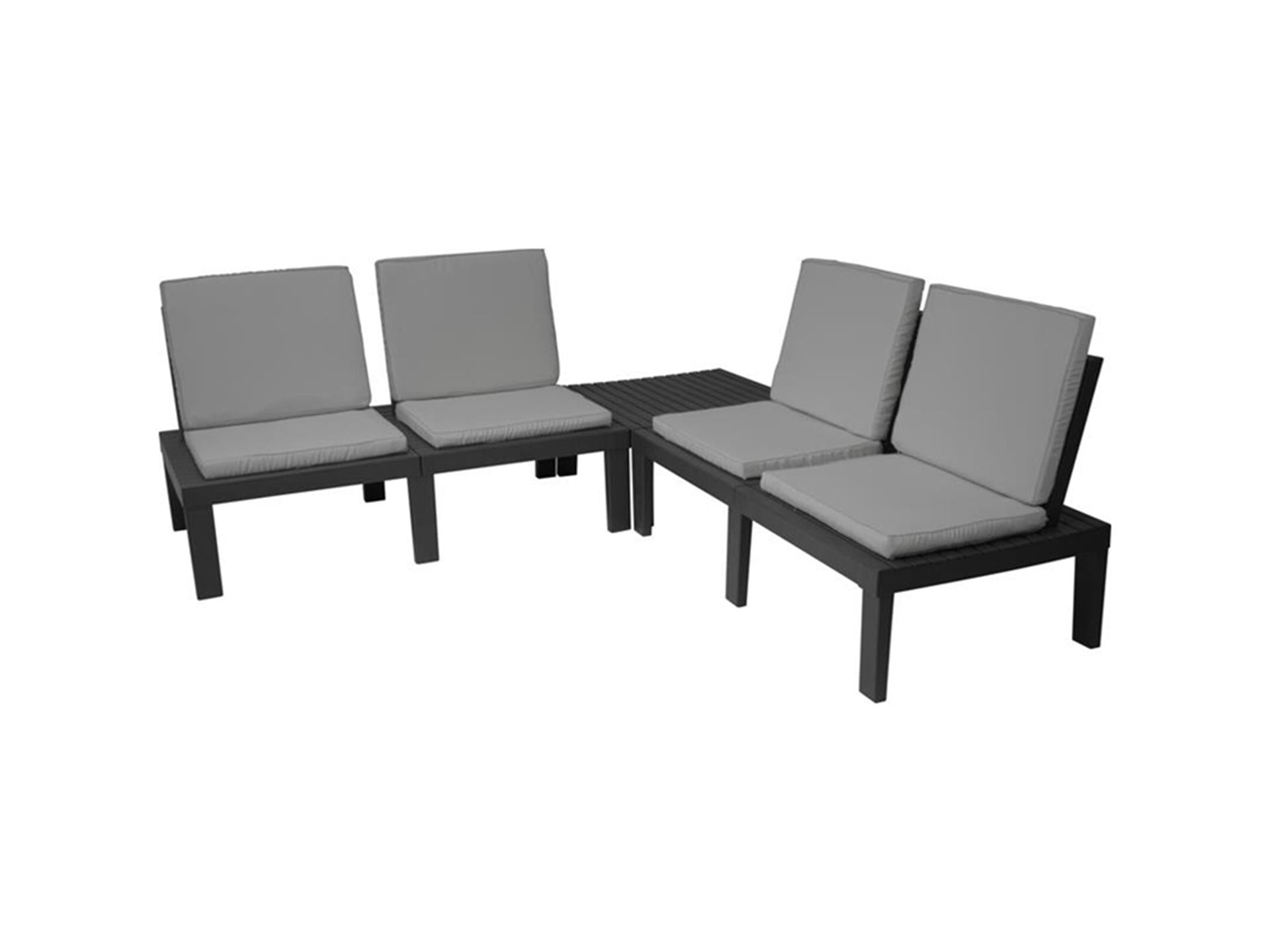 Pro Garden Gartenset Molok 5-teilig grau