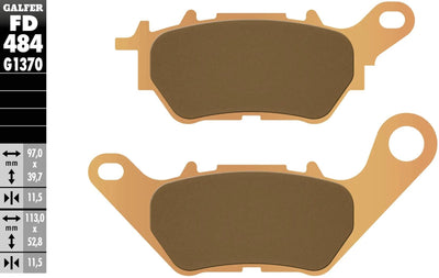 Galfer Bremsbeläge fd484 Bremsbelag fd484 g1370 Sint.Metal Street