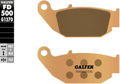 Galfer Bremsbeläge FD500 Bremsbelag FD500 G1370 Sint.Metal Street