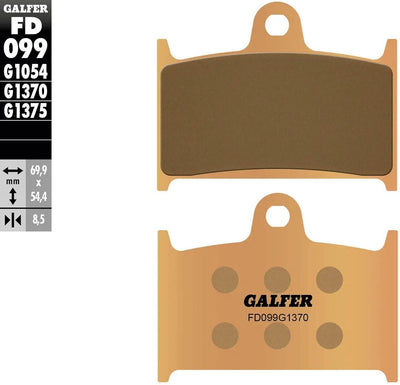 Galfer Bremsbeläge fd099 Bremsbelag fd099 g1370 Sintermetall