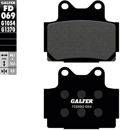 Galfer Bremsbeläge fd069 Bremsbelag fd069 g1054 organisch