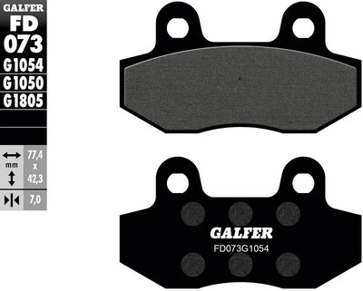 Galfer Bremsbeläge fd073 Bremsbelag fd 073 g1054 organisch