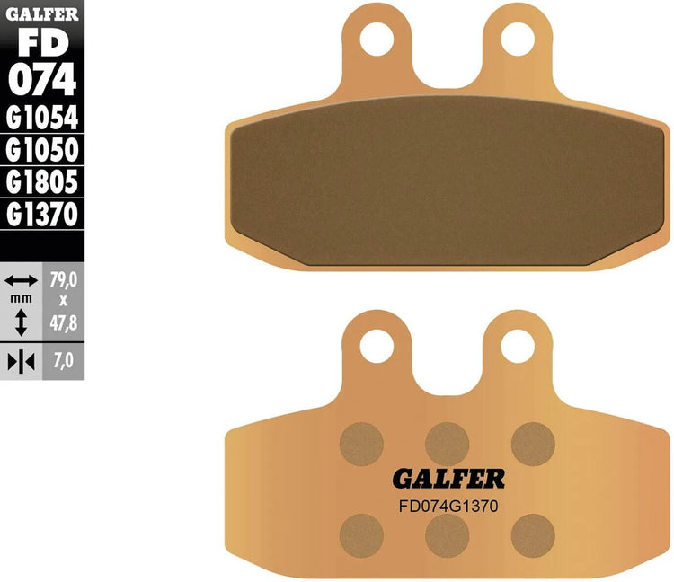 Galfer Bremsbeläge fd074 Bremsbelag fd074 g1370 Sintermetall