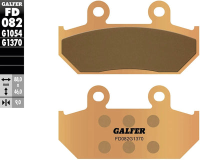Galfer Bremsbeläge fd082 Bremsbelag fd082 g1370 Sintermetall
