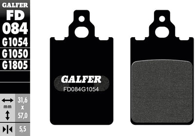 Galfer Bremsbeläge fd084 Bremsbelag fd084 g1054 organisch