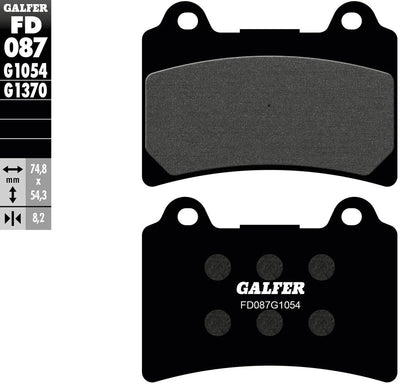 Galfer Bremsbeläge fd087 Bremsbelag fd087 g1054 organisch