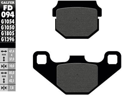 Galfer Bremsbeläge fd094 Bremsbelag fd094 g1054 organisch