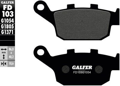 Galfer Bremsbeläge fd103 Bremsbelag fd103 g1054 organisch