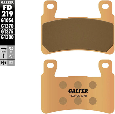 Galfer Bremsbeläge fd219 Bremsbelag fd219 g1370 sint. Metallstraße