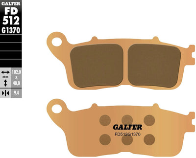 Galfer Bremsbeläge fd512 Bremsbelag fd512 g1370 Sint.Metal Street