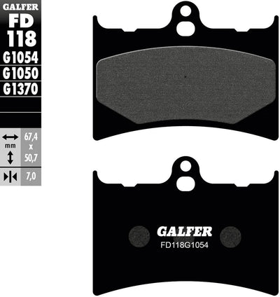 Galfer Bremsbeläge fd118 Bremsbelag fd118 g1054 organisch
