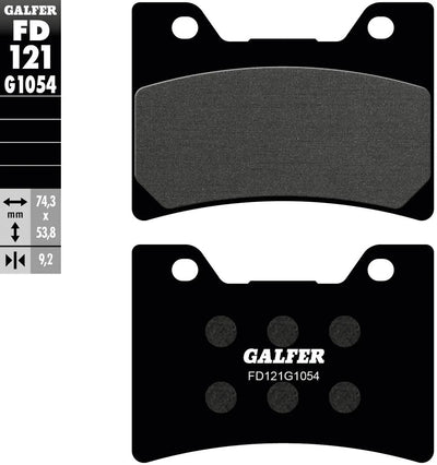 Galfer Bremsbeläge fd121 Bremsbelag fd121 g1054 organisch