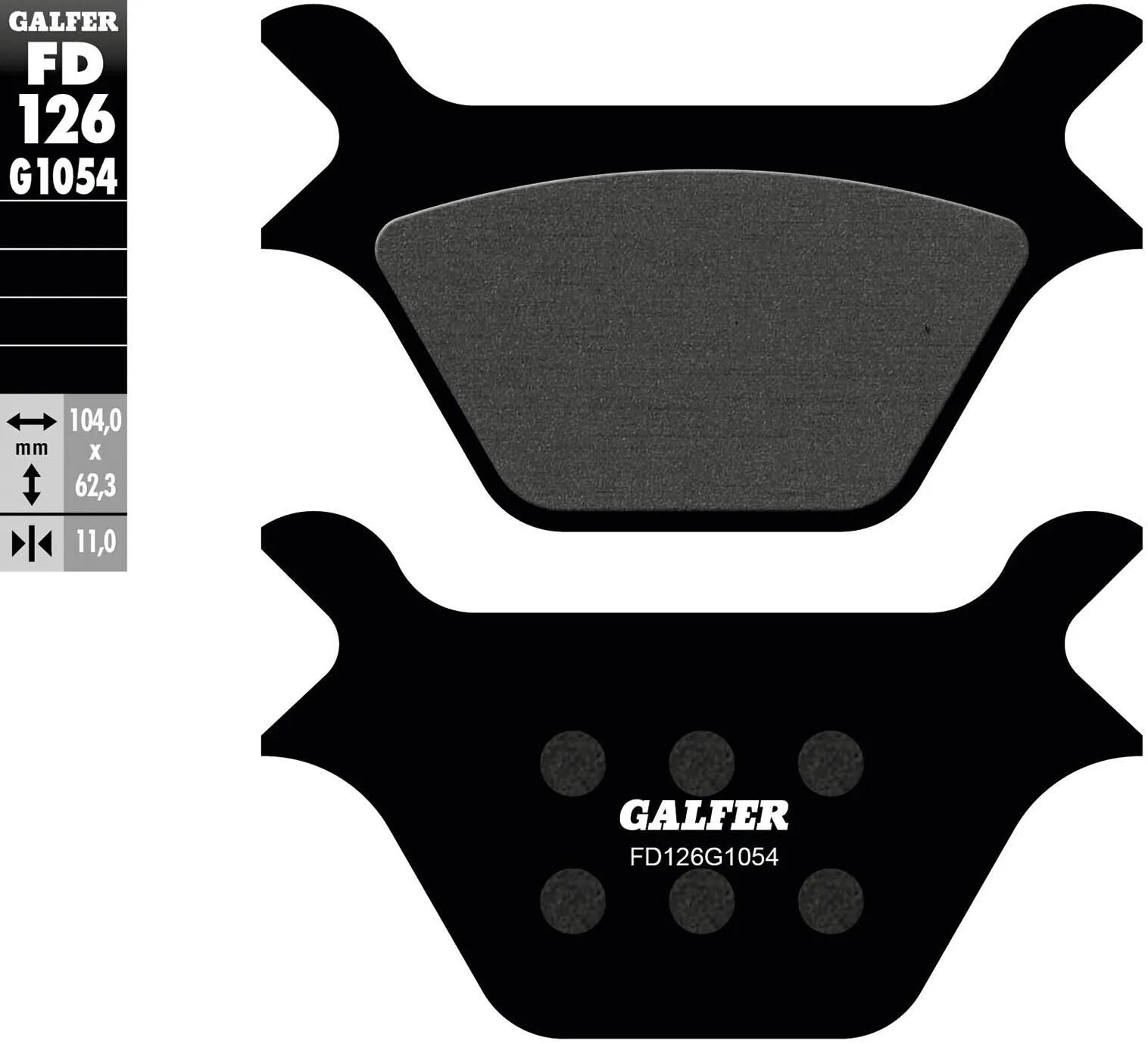 Galfer Bremsbeläge fd126 Bremsbelag fd126 g1054 organisch