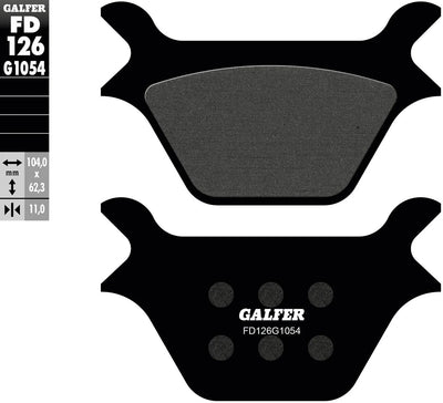 Galfer Bremsbeläge fd126 Bremsbelag fd126 g1054 organisch