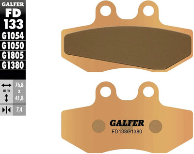 Galfer Bremsbeläge fd133 Bremsbelag fd133 g1380 Sintermetall