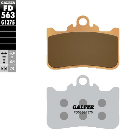 Galfer Bremsbeläge fd563 Bremsbeläge Sinter fd563 g1375