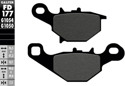 Galfer Bremsbeläge fd177 Bremsbelag fd177 g1054 organisch