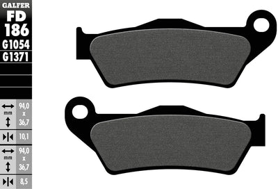 Galfer Bremsbeläge fd186 Bremsbelag fd186 g1054 organisch