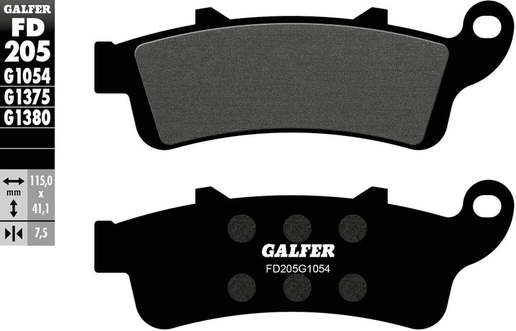 Galfer Bremsbeläge FD205 Bremsbelag FD205 G1054 Bio-Standard