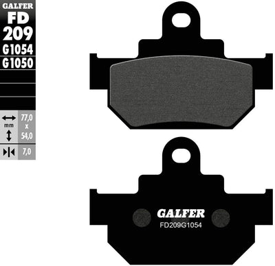 Galfer Bremsbeläge fd209 Bremsbelag fd209 g1054 organisch Standard