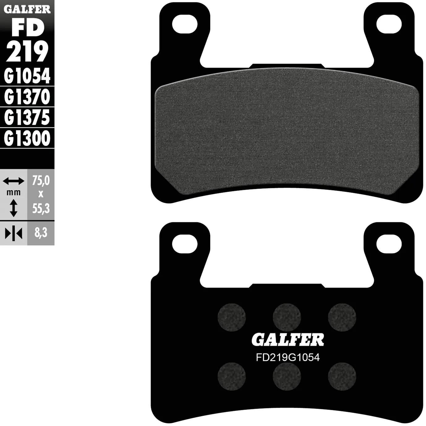 Galfer Bremsbeläge fd219 Bremsbelag fd219 g1054 organische Straße