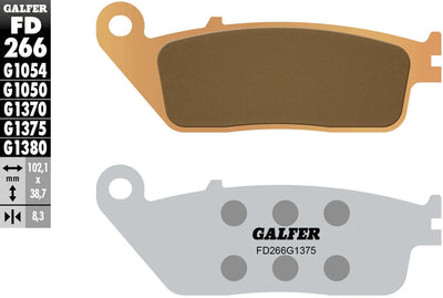 Galfer Bremsbeläge fd266 Bremsbelag fd266 g1375 sint. Metall st. sp.