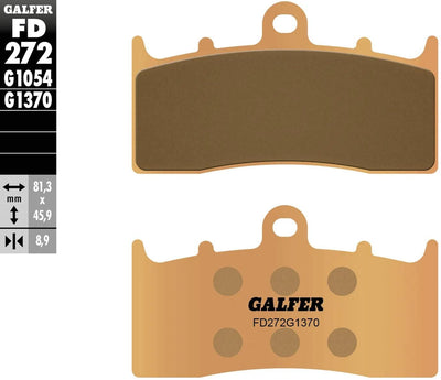 Galfer Bremsbeläge fd272 Bremsbelag fd272 g1370 sint. Metallstraße